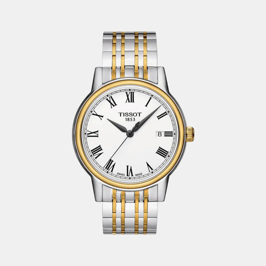 Tissot Men White Analog Stainless Steel Watch T0854102201300