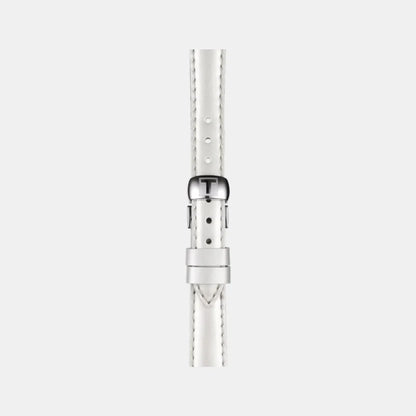 Tissot Flamingo T-Lady Women Quartz Analog White Mother Of Pearl Dial Leather Watch T0942102611101