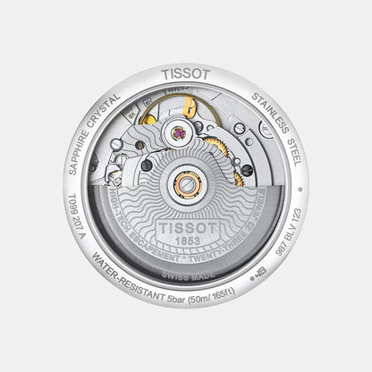 Tissot Chemin Des Tourelles Women Automatic Blue Dial Analog Stainless Steel Watch T0992071104800