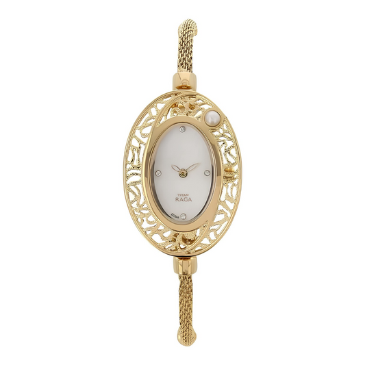 Titan Analog Mother of Pearl Dial Women's Watch - NF9973YM02J