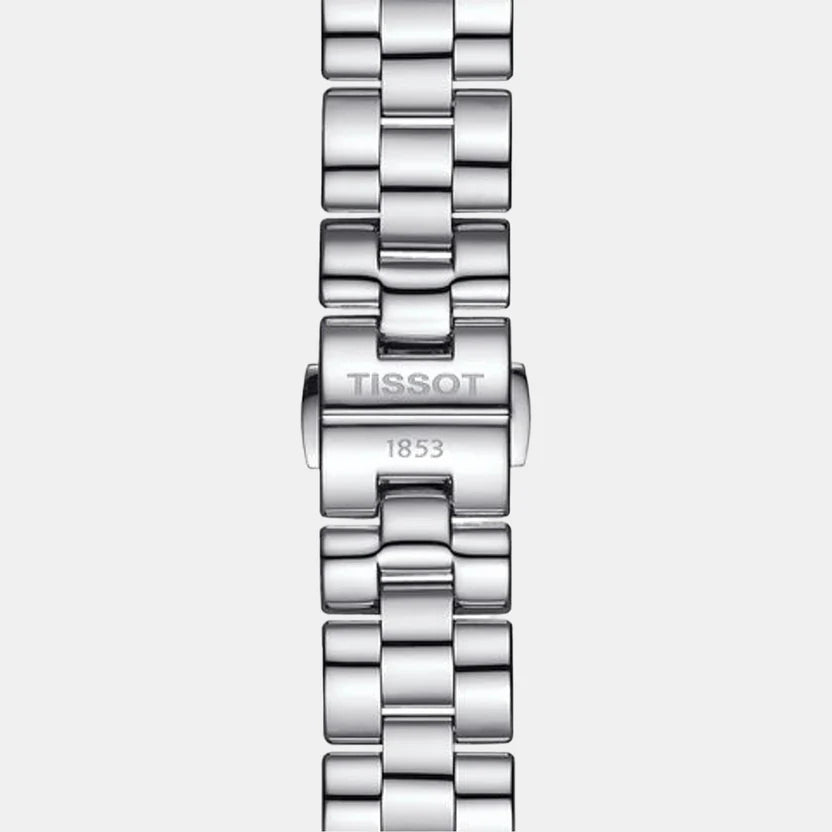 Tissot T-Wave Women Quartz Silver Dial Analog Stainless Steel Watch T1122101103600