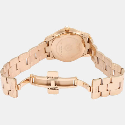 Tissot T-Wave Women Quartz White Mother Of Pearl Dial Analog Stainless Steel Watch T1122103311100