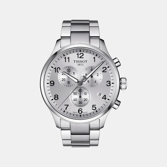 Tissot Chrono Xl Classic Men Quartz Silver Dial Chronograph Stainless Steel Watch T1166171103700