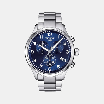 Tissot Chrono Xl Classic Men Quartz Blue Dial Chronograph Stainless Steel Watch T1166171104701