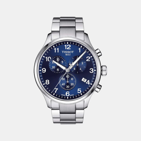 Tissot Chrono Xl Classic Men Quartz Blue Dial Chronograph Stainless Steel Watch T1166171104701