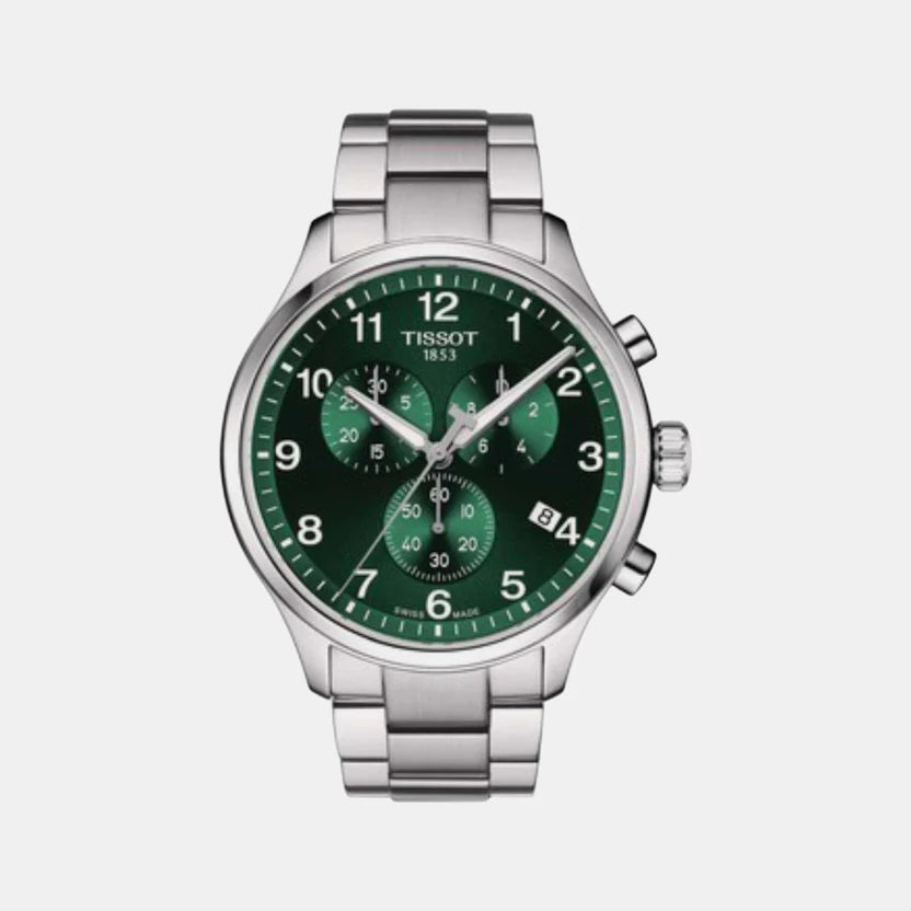 Tissot Chrono XL Classic Men Quartz Green Dial Chronograph Stainless steel Watch T1166171109200