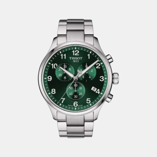 Tissot Chrono XL Classic Men Quartz Green Dial Chronograph Stainless steel Watch T1166171109200