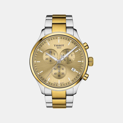 Tissot Chrono Xl Classic Men Quartz Champagne Dial Chronograph Stainless Steel Watch T1166172202100