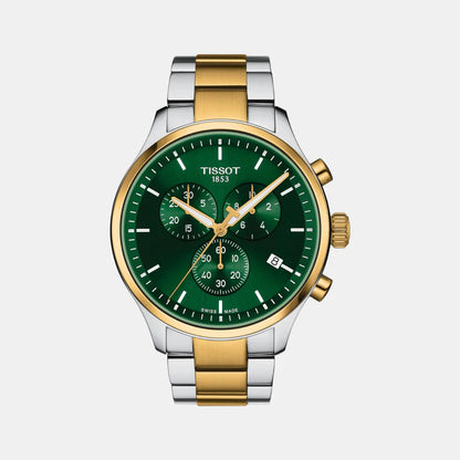 Tissot Chrono Xl Classic Men Quartz Green Dial Chronograph Stainless Steel Watch T1166172209100