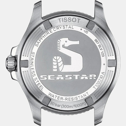 Tissot Seastar 1000 Women Quartz Blue Dial Analog Stainless Steel Watch T1202101104100