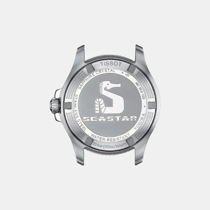 Tissot Seastar 1000 Unisex Quartz Black Dial Analog Stainless Steel Watch T1202102205100