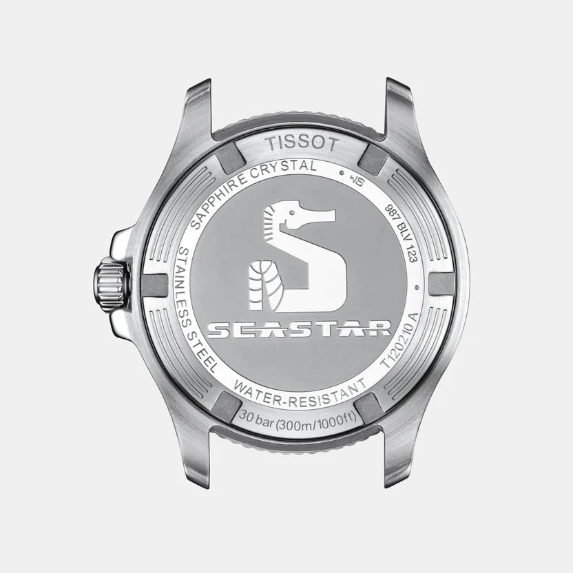 Tissot Seastar 1000 Women Quartz Black Dial Analog Stainless Steel T1202102205101
