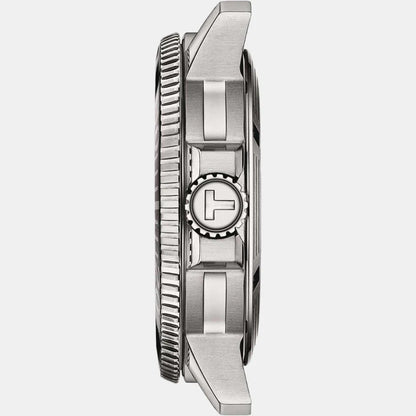 Tissot Seastar Men Automatic Graded Green-Black Dial Analog Stainless Steel Watch T1204071109101