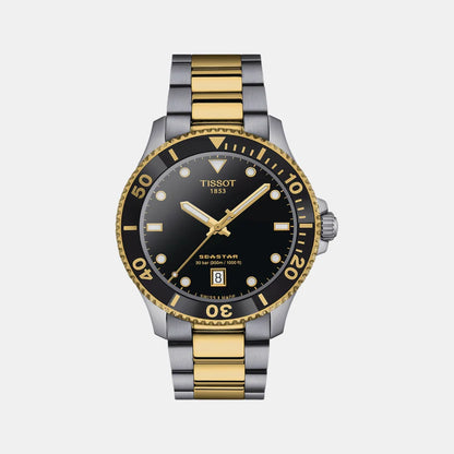 Tissot Seastar 1000 Men Quartz Black Analog Stainless Steel Watch T1204102205100