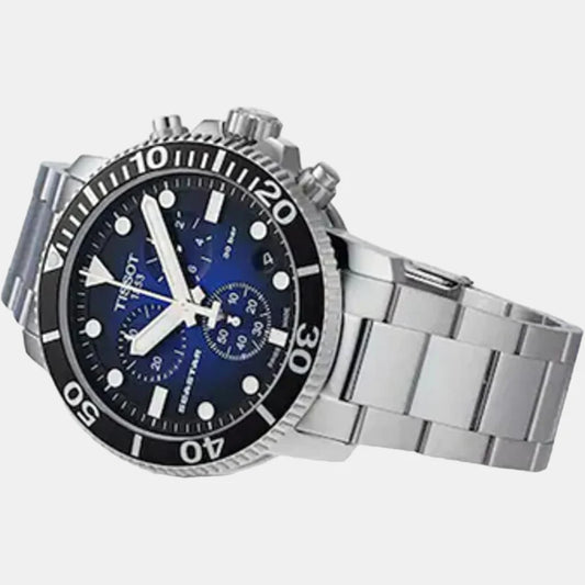 Tissot Seastar 1000 Men Quartz Blue Dial Chronograph Stainless Steel Watch T1204171104101
