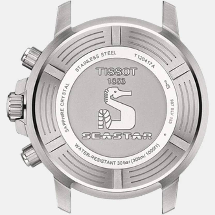 Tissot Seastar 1000 Men Quartz Blue Dial Chronograph Stainless Steel Watch T1204171104101