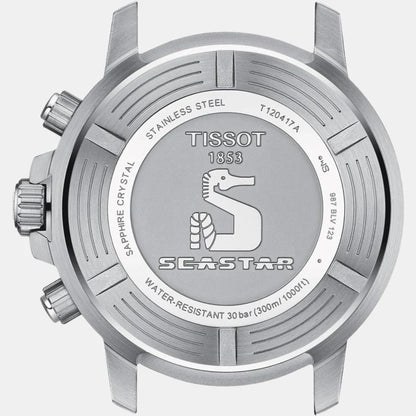 Tissot Seastar 1000 Men Quartz Black Dial Chronograph Stainless Steel Watch T1204171105101