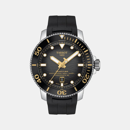 Tissot Seastar 2000 Men Automatic Graded Grey-Black Dial Analog Rubber Watch T1206071744101