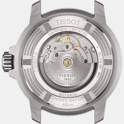 Tissot Seastar 2000 Men Automatic Graded Grey-Black Dial Analog Rubber Watch T1206071744101