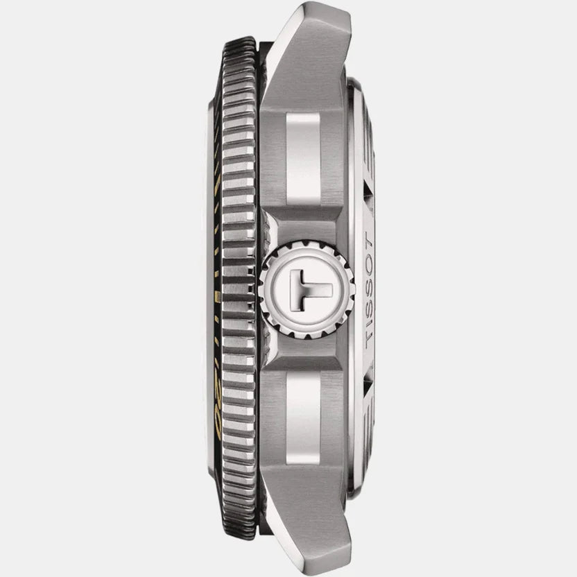 Tissot Seastar 2000 Men Automatic Graded Grey-Black Dial Analog Rubber Watch T1206071744101