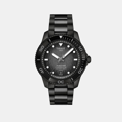 Tissot Seastar 1000 Powermatic 80 Men Automatic Graded Grey-Black Dial Analog Stainless Steel Watch T1208073305100
