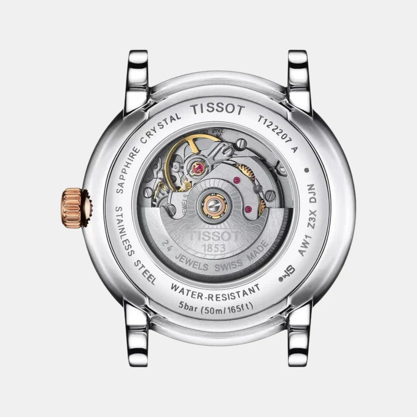 Tissot Carson Premium Women Automatic Silver Dial Analog Stainless Steel Watch T1222072203300