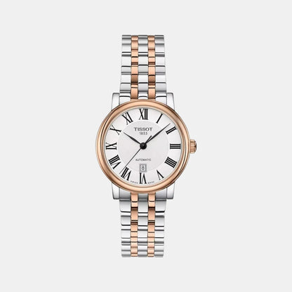 Tissot Carson Premium Women Automatic Silver Dial Analog Stainless Steel Watch T1222072203300