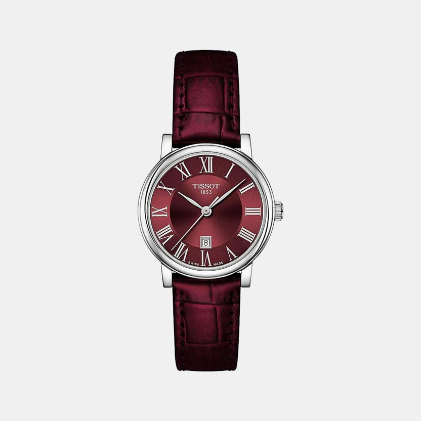 Tissot Carson Analog Leather Watch T1222101637300