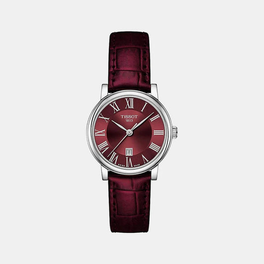 Tissot Carson Analog Leather Watch T1222101637300