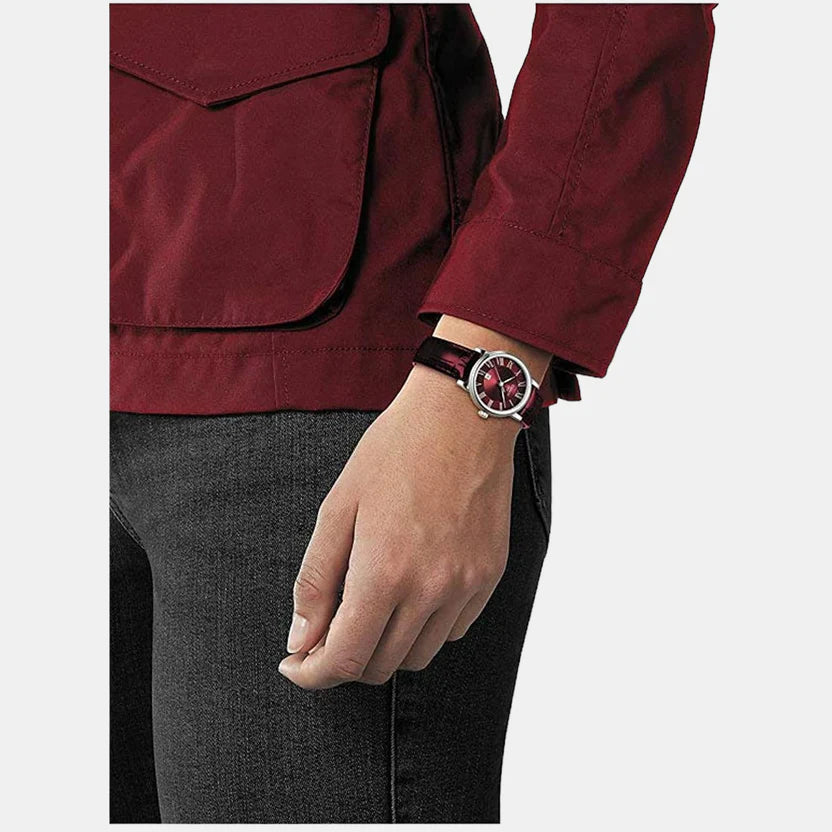 Tissot Carson Analog Leather Watch T1222101637300
