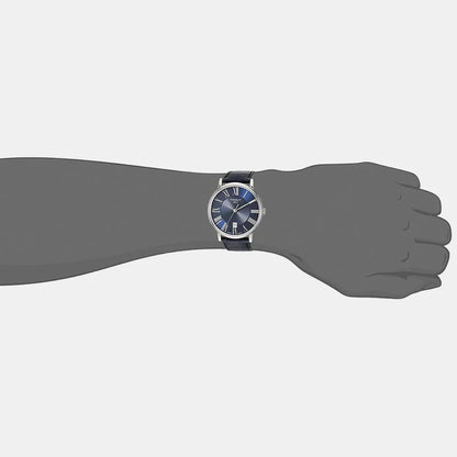 Tissot Carson Men Quartz Blue Dial Analog Leather Watch T1224101604300
