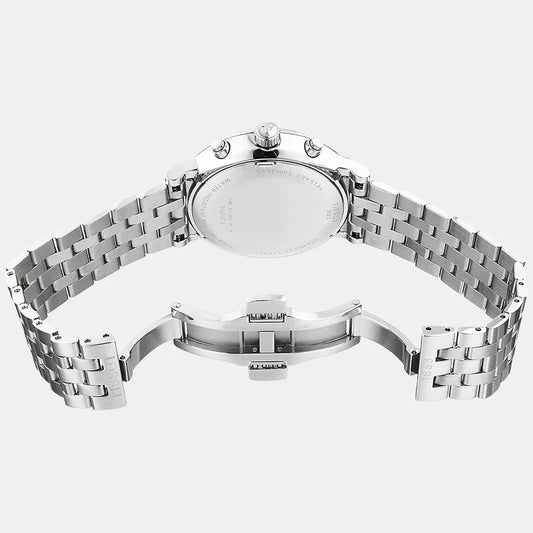 Tissot Carson Men Quartz White Dial Chronograph Stainless Steel Watch T1224171101100