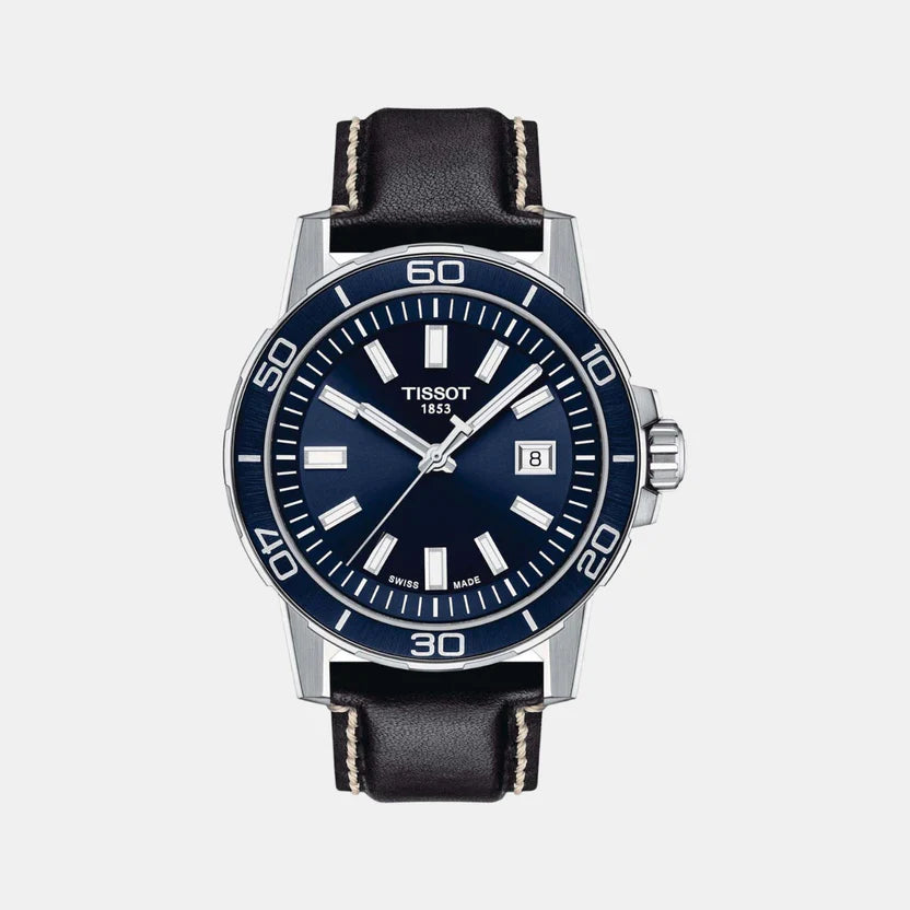 Tissot Supersport Chrono Men Analog Leather Watch T1256101604100