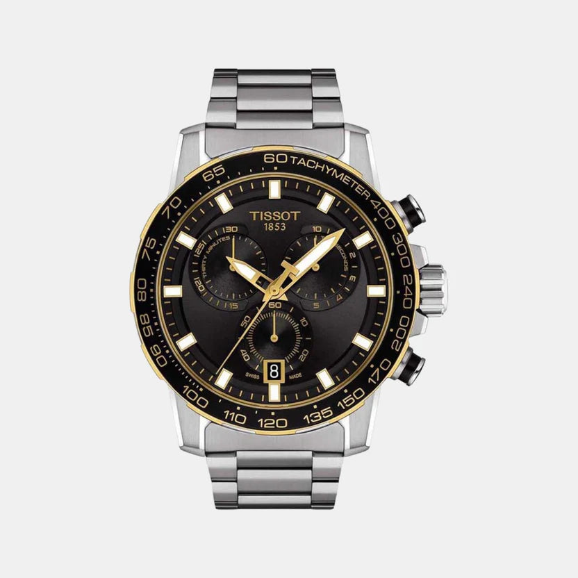 Tissot Supersport Chrono Men Quartz Black Dial Chronograoh Stainless Steel Watch T1256172105100