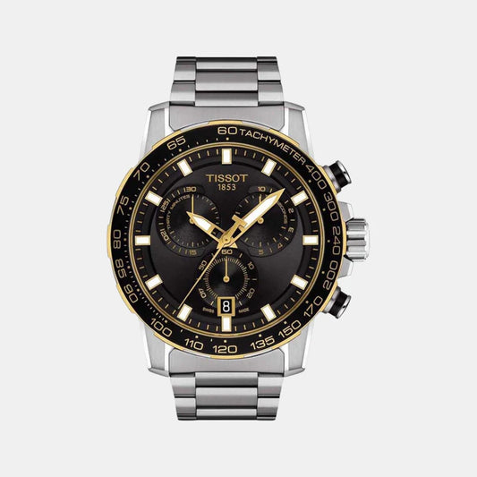 Tissot Supersport Chrono Men Quartz Black Dial Chronograoh Stainless Steel Watch T1256172105100