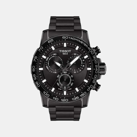 Tissot Supersport Chrono Men Quartz Black Dial Chronograph Stainless Steel Watch T1256173305100
