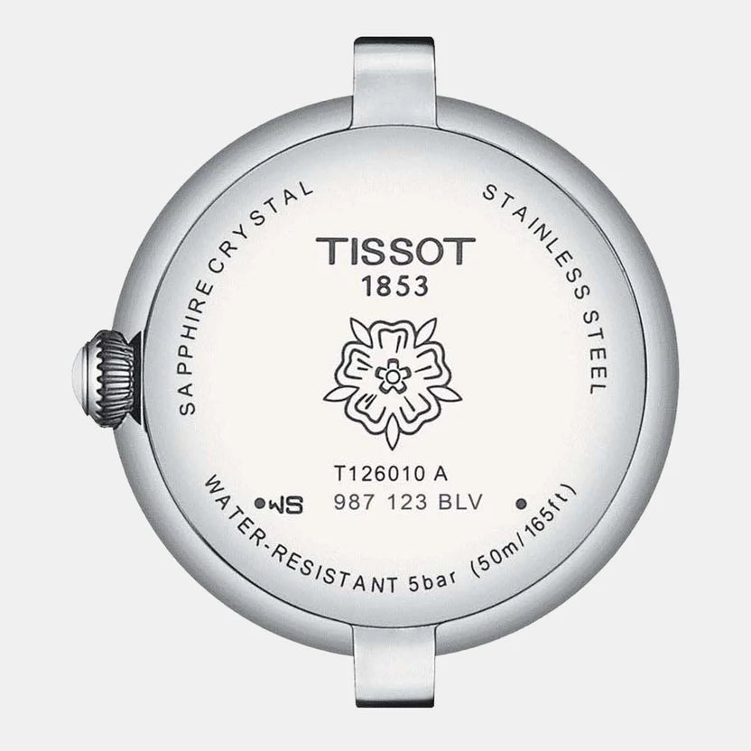 Tissot Bellissima Women Quartz White Dial Analog Stainless Steel Watch T1260101101300