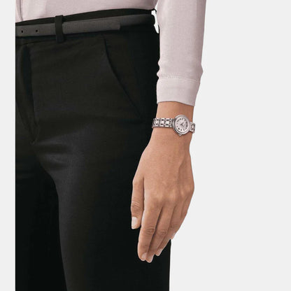 Tissot Bellissima Women Quartz White Dial Analog Stainless Steel Watch T1260101101300