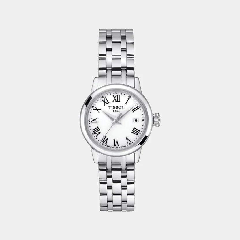 Tissot Classic Dream Women Quartz White Dial Analog Stainless Steel Watch T1292101101300