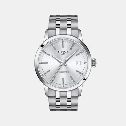 Tissot Classic Dream Men Analog Silver Dial Swiss Tissot Automatic Stainless Steel Watch T1294071103100