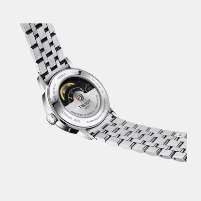 Tissot Classic Dream Men Analog Silver Dial Swiss Tissot Automatic Stainless Steel Watch T1294071103100