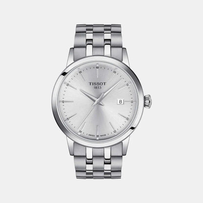 Tissot Classic Dream Men Quartz Silver Dial Analog Stainless Steel Watch T1294101103100