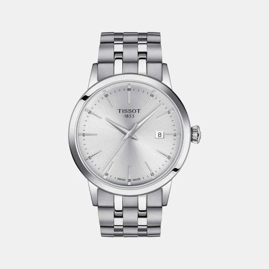 Tissot Classic Dream Men Quartz Silver Dial Analog Stainless Steel Watch T1294101103100