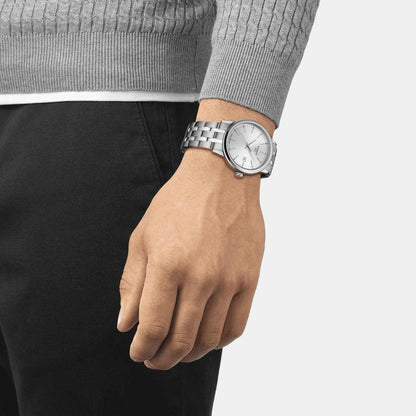Tissot Classic Dream Men Quartz Silver Dial Analog Stainless Steel Watch T1294101103100