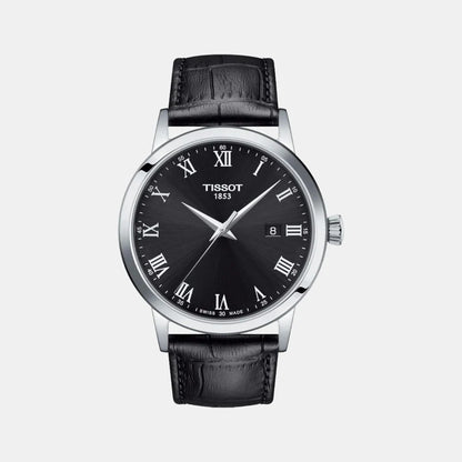 Tissot Classic Dream Men Quartz Black Dial Analog Leather Watch T1294101605300