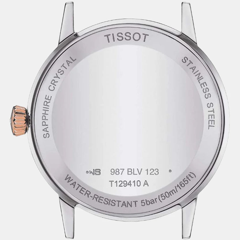 Tissot Classic Dream Men Quartz White Dial Analog Stainless Steel Watch T1294102201300