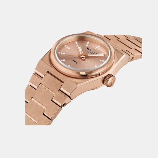 Tissot PRX Women Quartz Nude Dial Analog Stainless Steel Watch T1370103350600