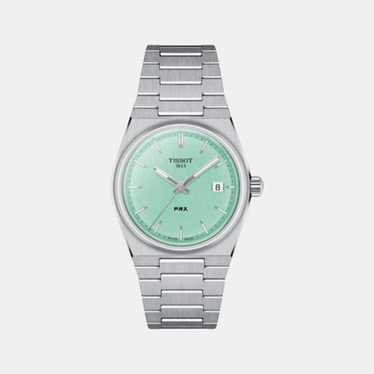 Tissot PRX Women Quartz Light Green Dial Analog Stainless Steel Watch T1372101109100