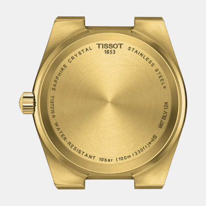 Tissot PRX Unisex Quartz Champagne Dial Analog Stainless Steel Watch T1372103302100