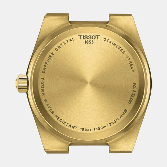 Tissot PRX Unisex Quartz Champagne Dial Analog Stainless Steel Watch T1372103302100